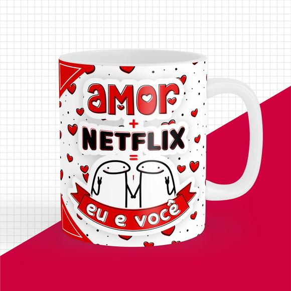 Caneca de Ceramica 325ml Amorflix Personalizada