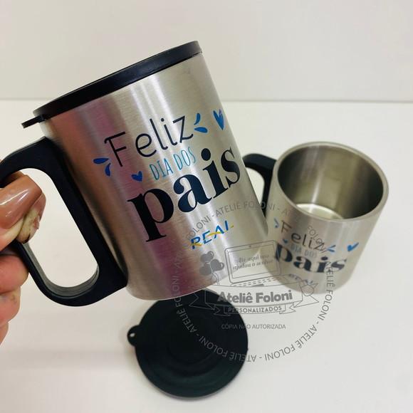Caneca de Inox 180 ml Personalizada