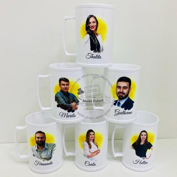 Caneca de Chop 500ml em Acrílico Personalizada