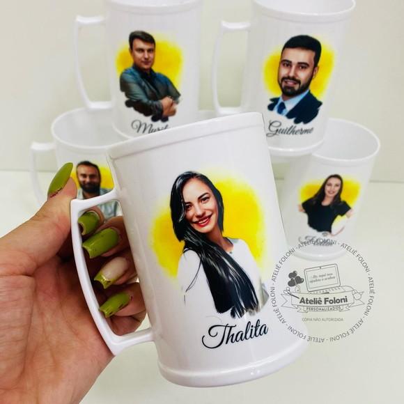 Caneca de Chop 500ml em Acrílico Personalizada