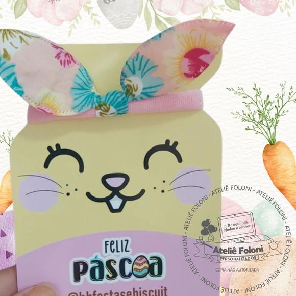 Card/cartão Coelinho Páscoa com Xuxinha Personalizado