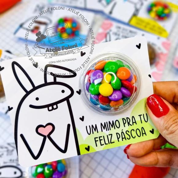 Card/cartão com Coloreti Confeitos de Chocolate - Páscoa