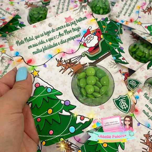Cartão com Blister de Doces Natal