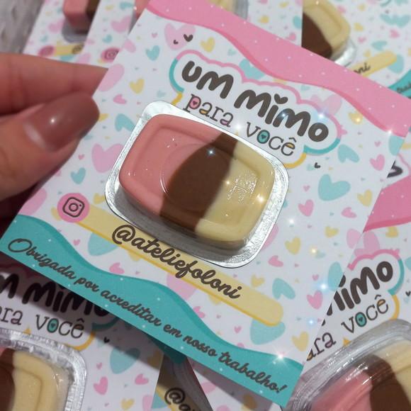 Cartão com Chocolate Brinde Cliente