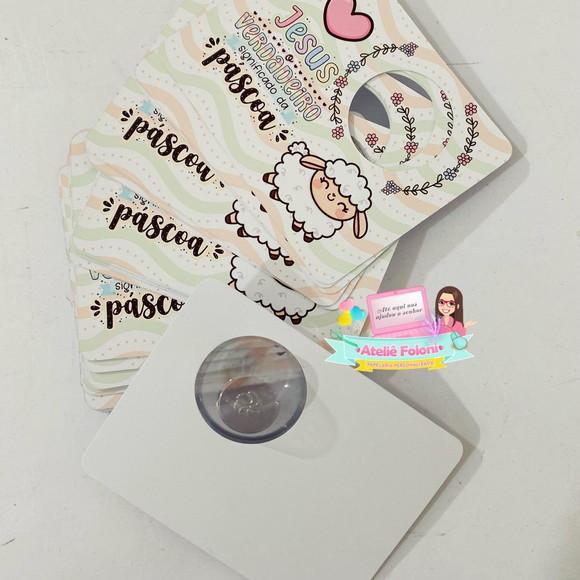 Cartão para Blister Páscoa Bombom ou Confeti