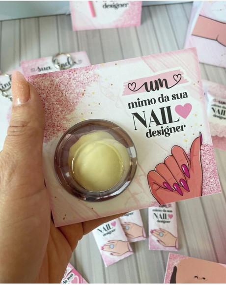 Cartão para Nail Designer Bombom ou Confeti