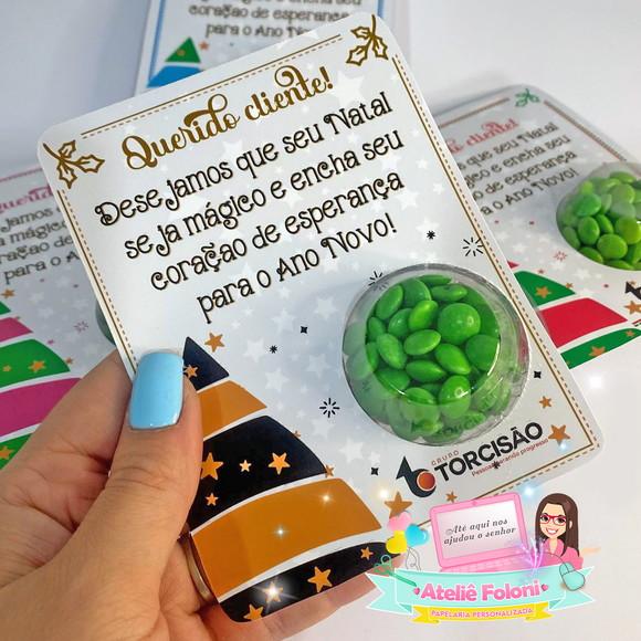 Cartão Personalizado com Blister para Doces