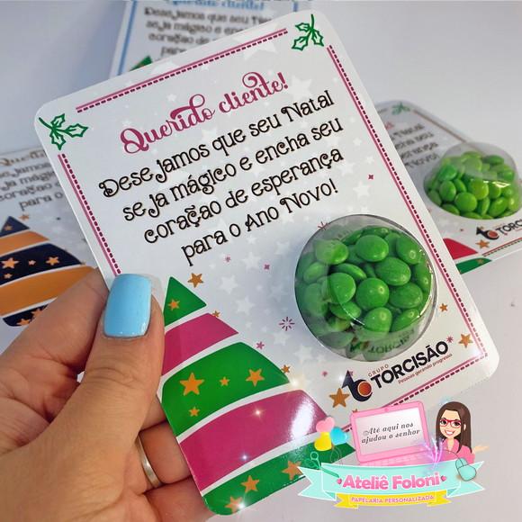 Cartão Personalizado com Blister para Doces
