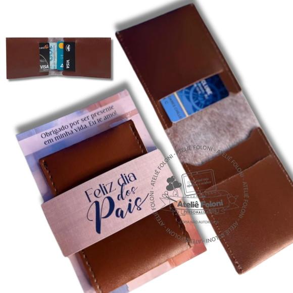Carteira Porta Cartão Dia dos Pais Personalizado