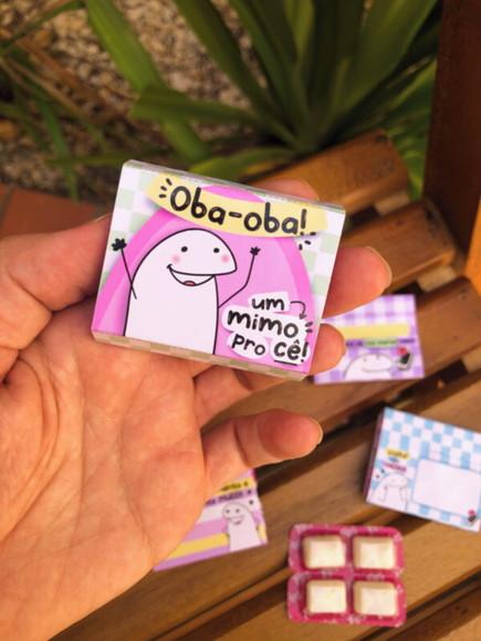 Chiclete Personalizado com 4 Brinde Clientes