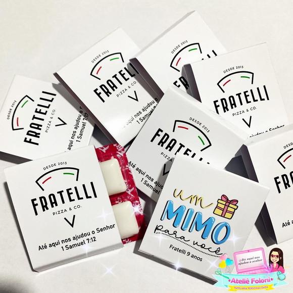 Chiclete Personalizado com 4 Brinde Clientes