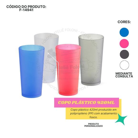 Copo Plástico 420ml Personalizado