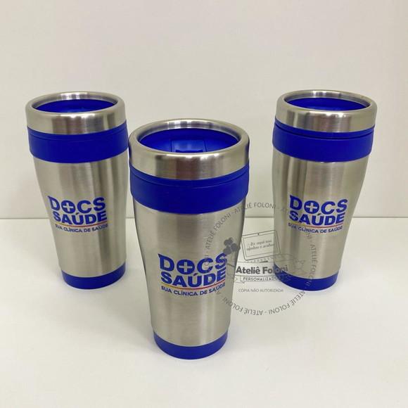 Copo Térmico 550ml com Tampa Abre e Fecha Personalizado