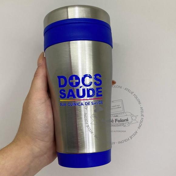 Copo Térmico 550ml com Tampa Abre e Fecha Personalizado