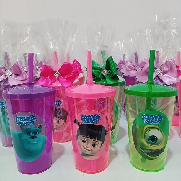 Copos 500ml com Canudo Personalizados