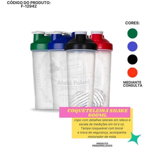 Coqueteleira Shake 600ml Personalizado