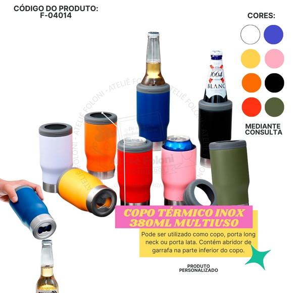 Copo Térmico Inox 380ml Multiuso Personalizado