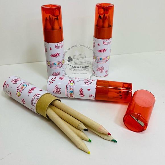 Estojo Mini Lápis com Apontador Personalizado