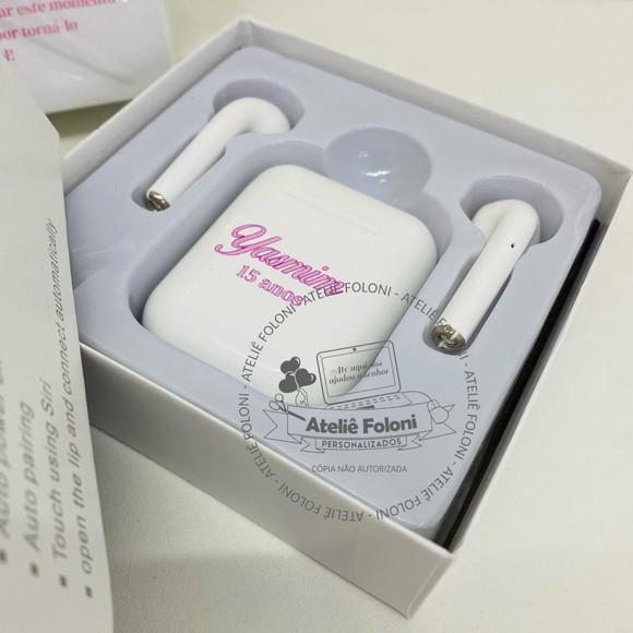 Fone Bluetooth Personalizado Embalado com Laço
