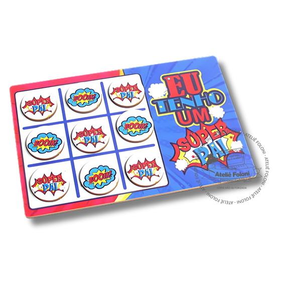 Jogo da Velha Personalizado em mdf Dia dos Pais