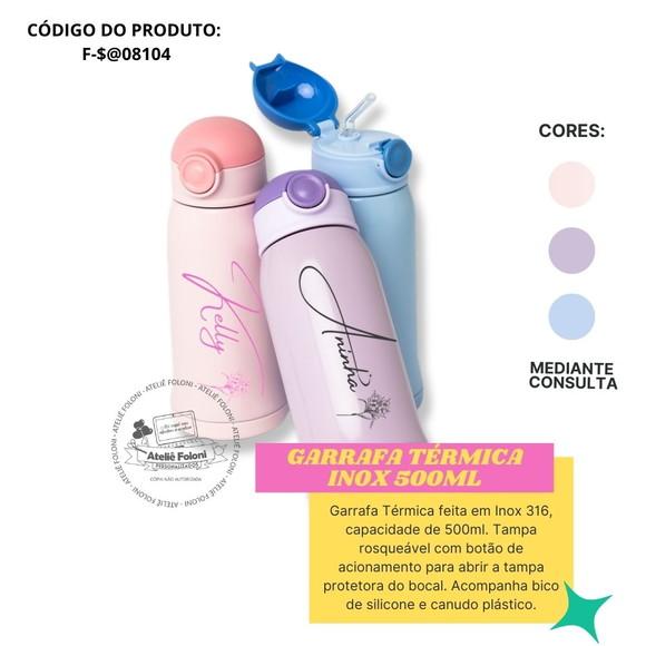 Garrafa Térmica Inox 500ml Personalizada
