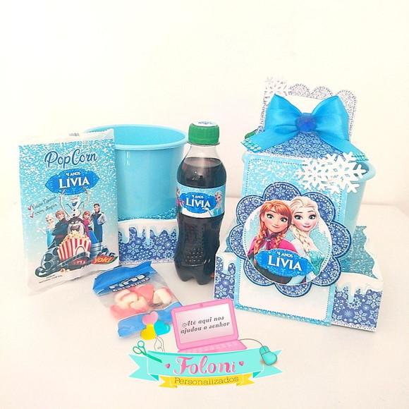 Kit baldinho na caixa Frozen