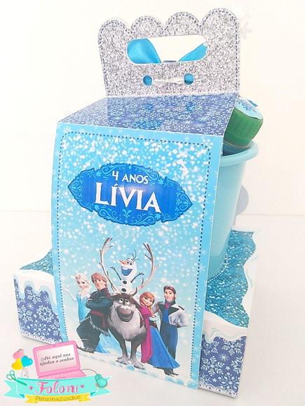 Kit baldinho na caixa Frozen
