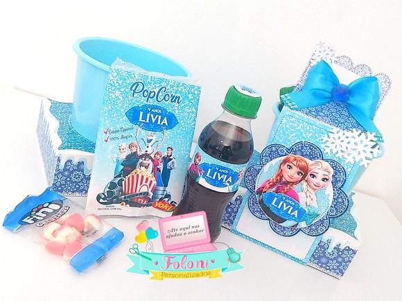 Kit baldinho na caixa Frozen