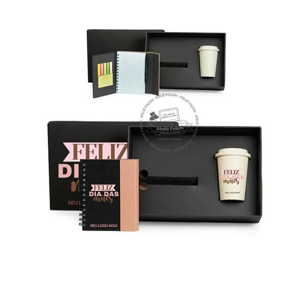 Kit Caderno,caneta e Copo Dia Personalizado Dia das Mães