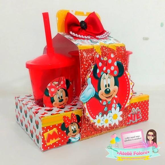 Kit Cinema na Caixa com Alça Minnie