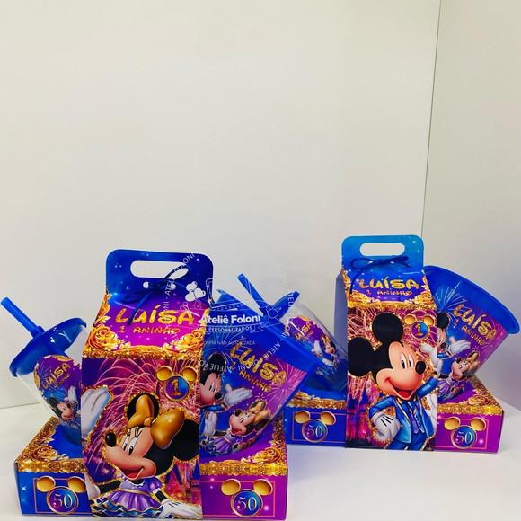 Kit Cinema na Caixa com Alça Mickey 50 Anos