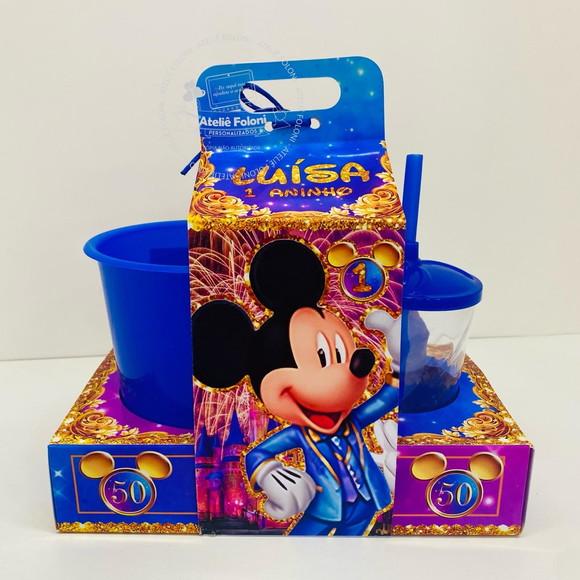 Kit Cinema na Caixa com Alça Mickey 50 Anos