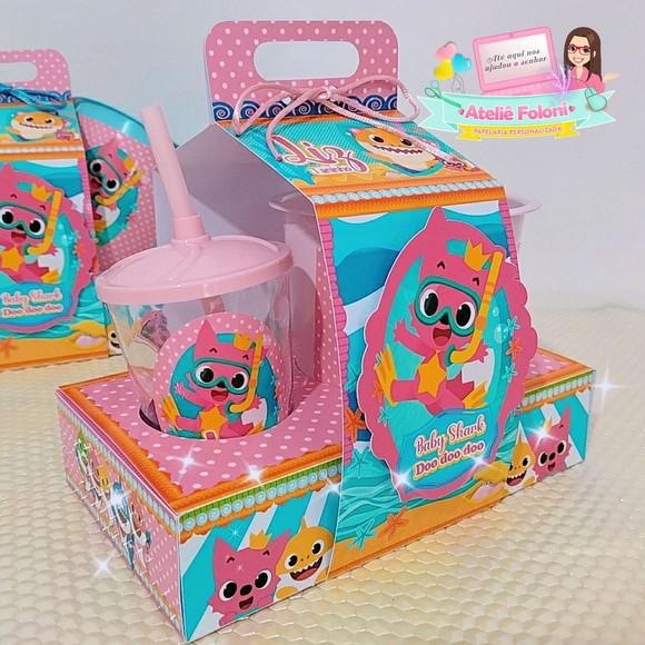 Kit Cineminha na Caixa Baby Shark Menina
