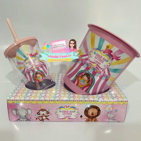 Kit Cineminha na Caixa Circo Rosa
