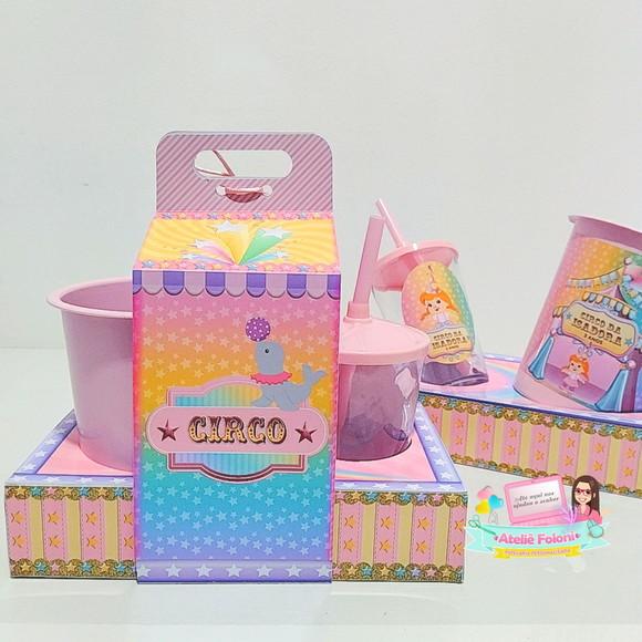 Kit Cineminha na Caixa Circo Rosa