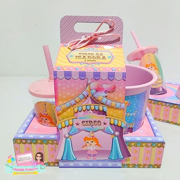 Kit Cineminha na Caixa Circo Rosa