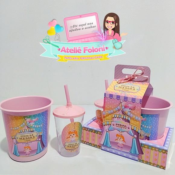 Kit Cineminha na Caixa Circo Rosa