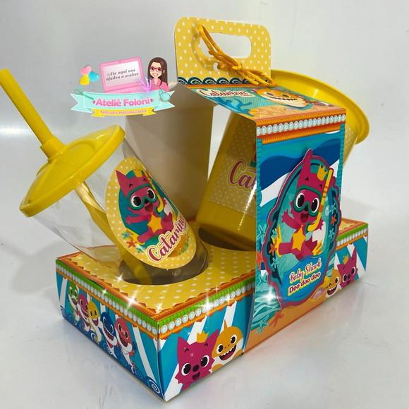 Kit Cineminha na Caixa com Alça Baby Shark