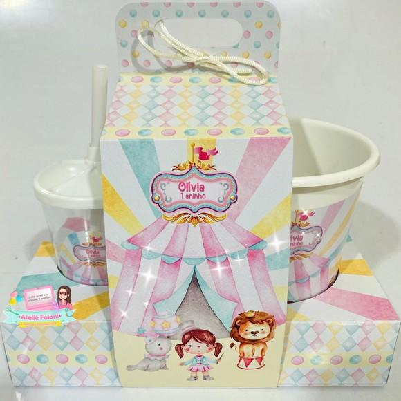 Kit Cineminha na Caixa com Alça Circo Candy