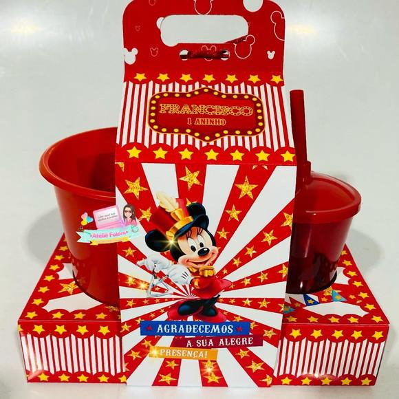 Kit Cineminha na Caixa com Alça Circo do Mickey
