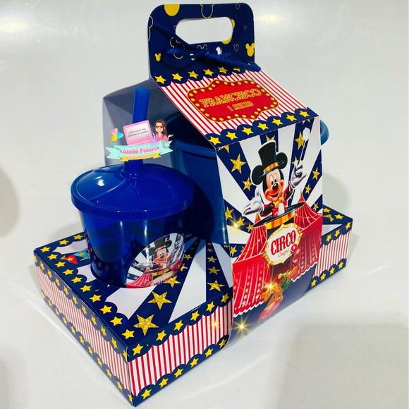 Kit Cineminha na Caixa com Alça Circo do Mickey