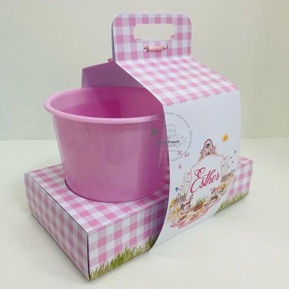 Kit Cineminha na Caixa com Alça Fazendinha Rosa