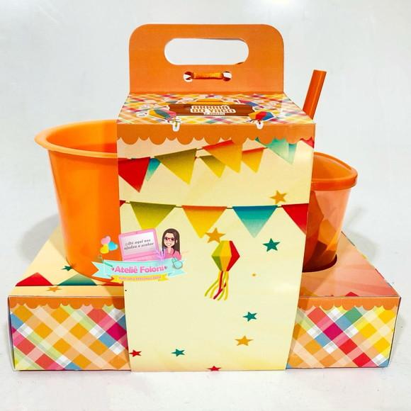 Kit Cineminha na Caixa com Alça Festa Junina