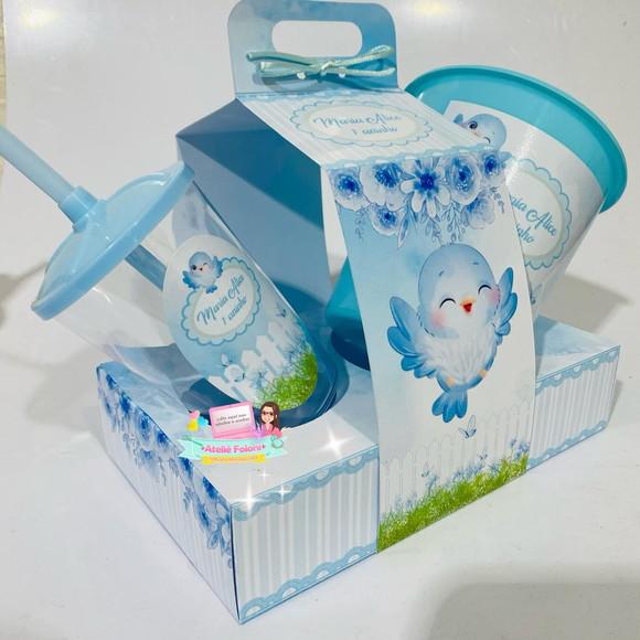 Kit Cineminha na Caixa com Alça Jardim Encantado