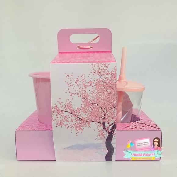 Kit Cineminha na Caixa com Alça Kokeshi