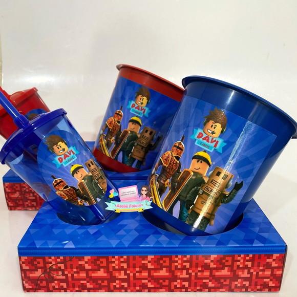 Kit Cineminha na Caixa com Alça Roblox