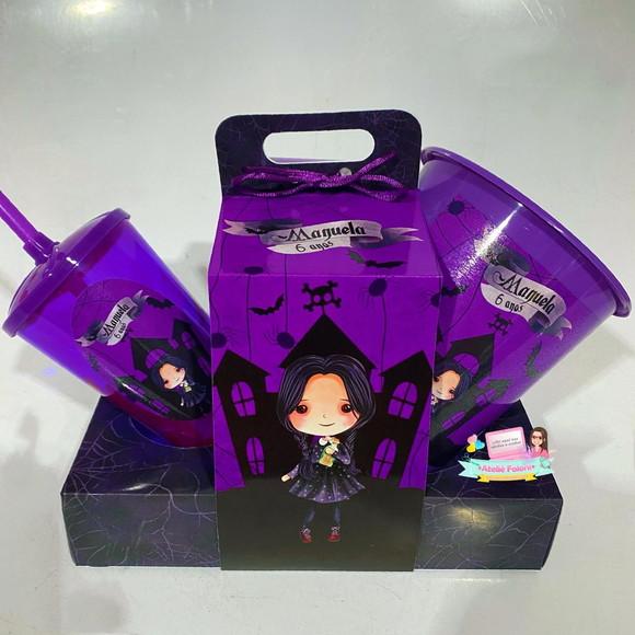 Kit Cineminha na Caixa com Alça Wandinha Addams