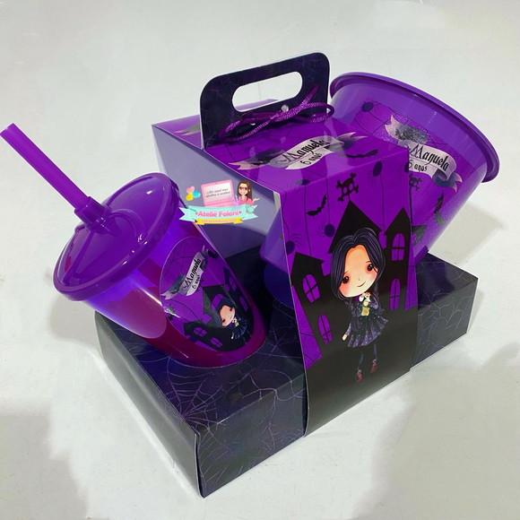 Kit Cineminha na Caixa com Alça Wandinha Addams
