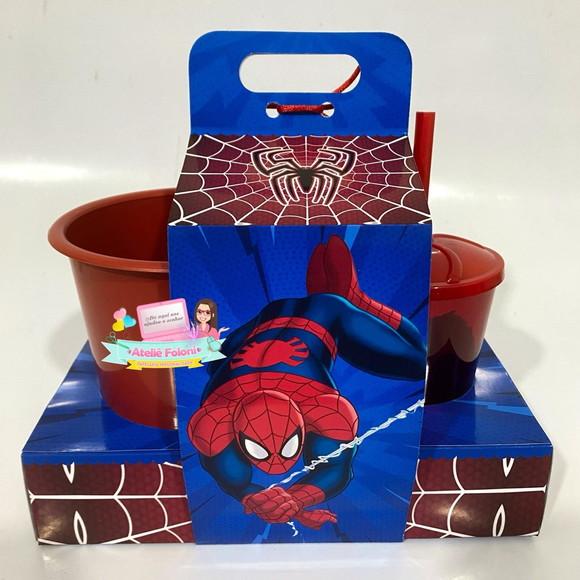 Kit Cineminha na Caixa Homem Aranha com Alça