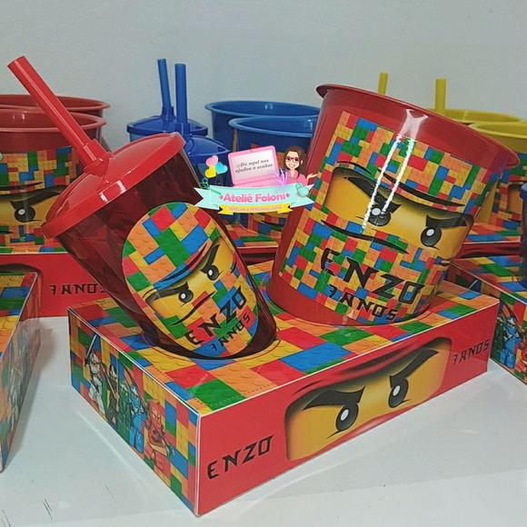 Kit Cineminha na caixa Lego